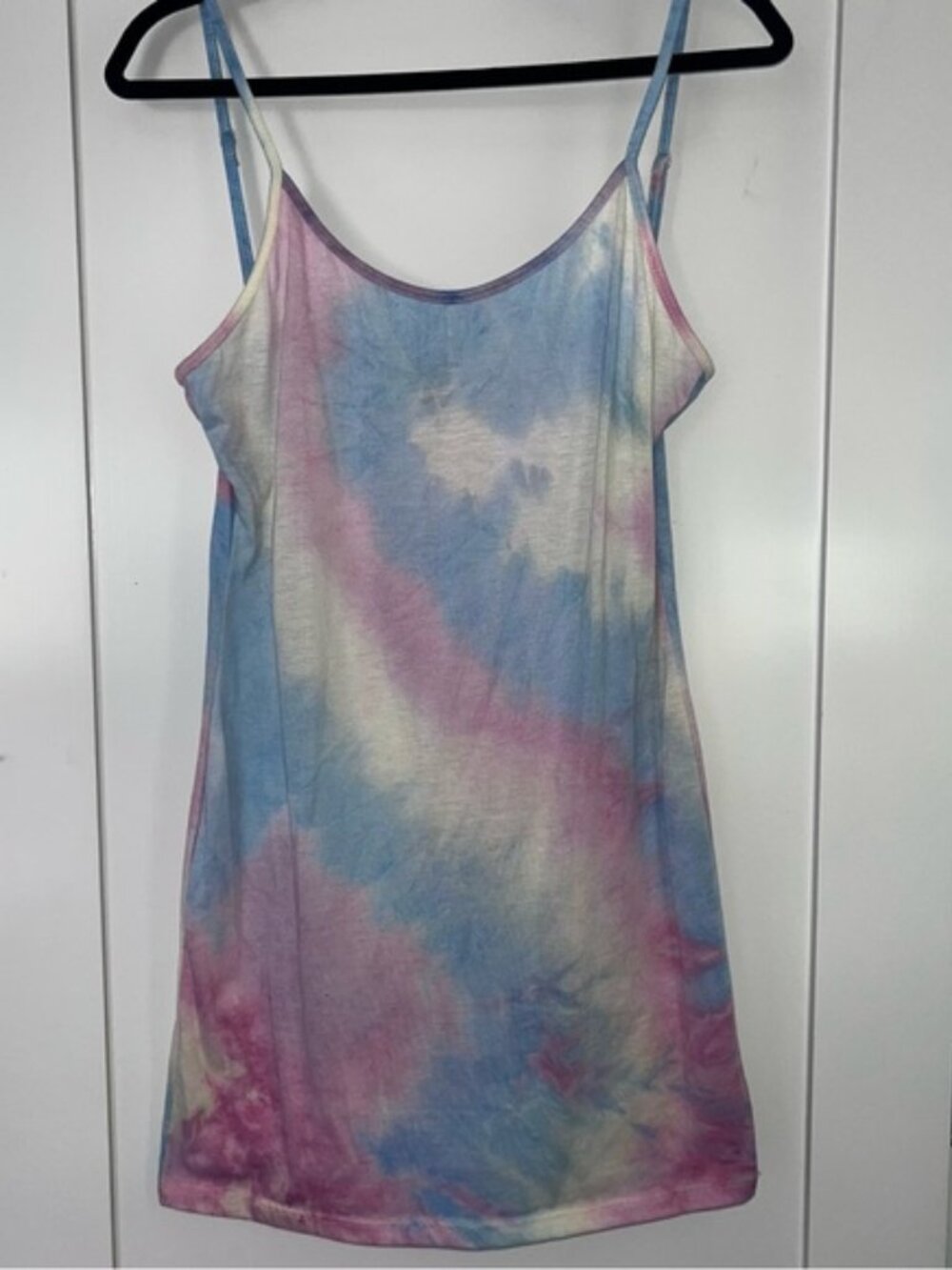 Long Tank Top/Mini Dress Cotton Candy Color SHEIN XL Adjustable Straps